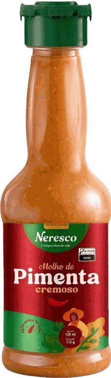 MOLHO DE PIMENTA CREMOSO 120ML FRASCO
