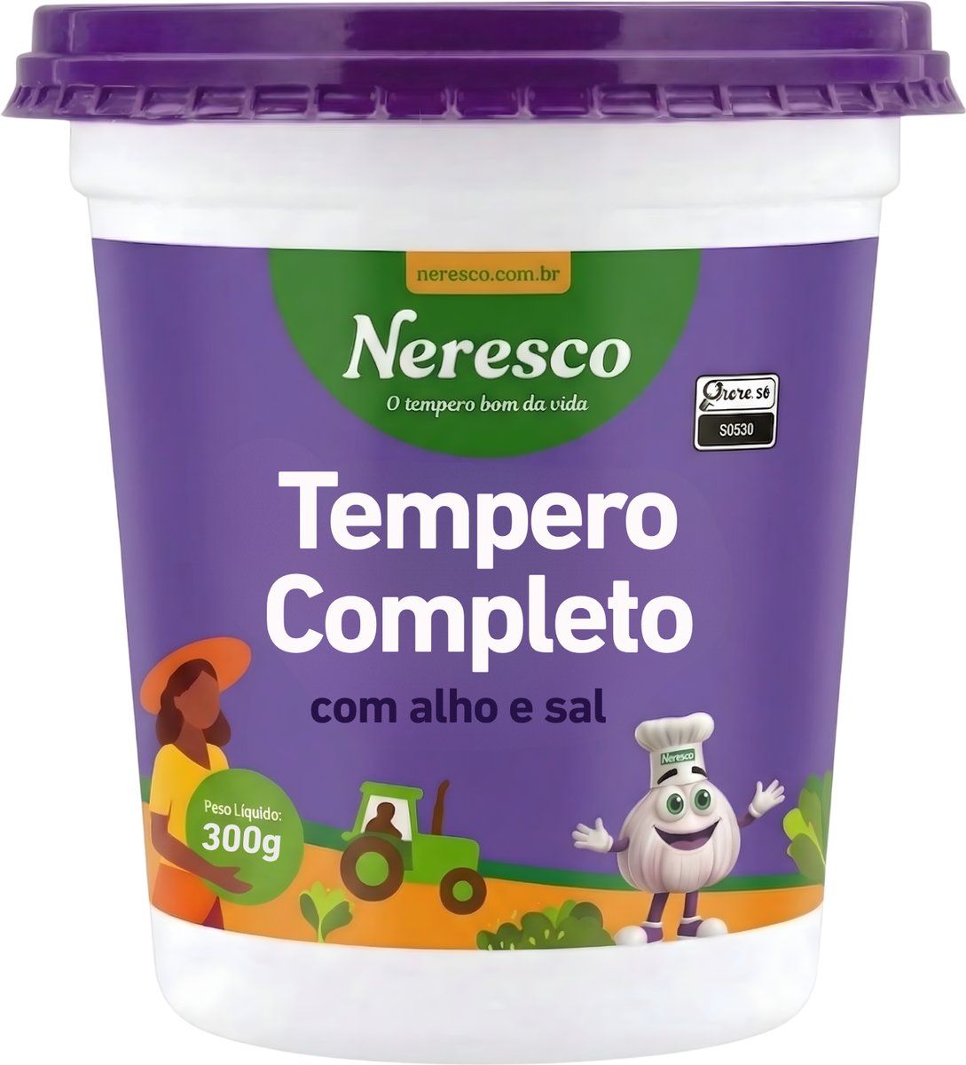 TEMPERO ALHO E SAL 300G POTE