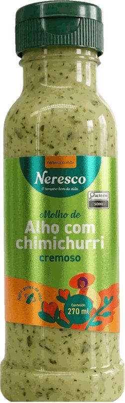 MOLHO DE ALHO C/CHIMICHURRI CREMOSO 270ML...