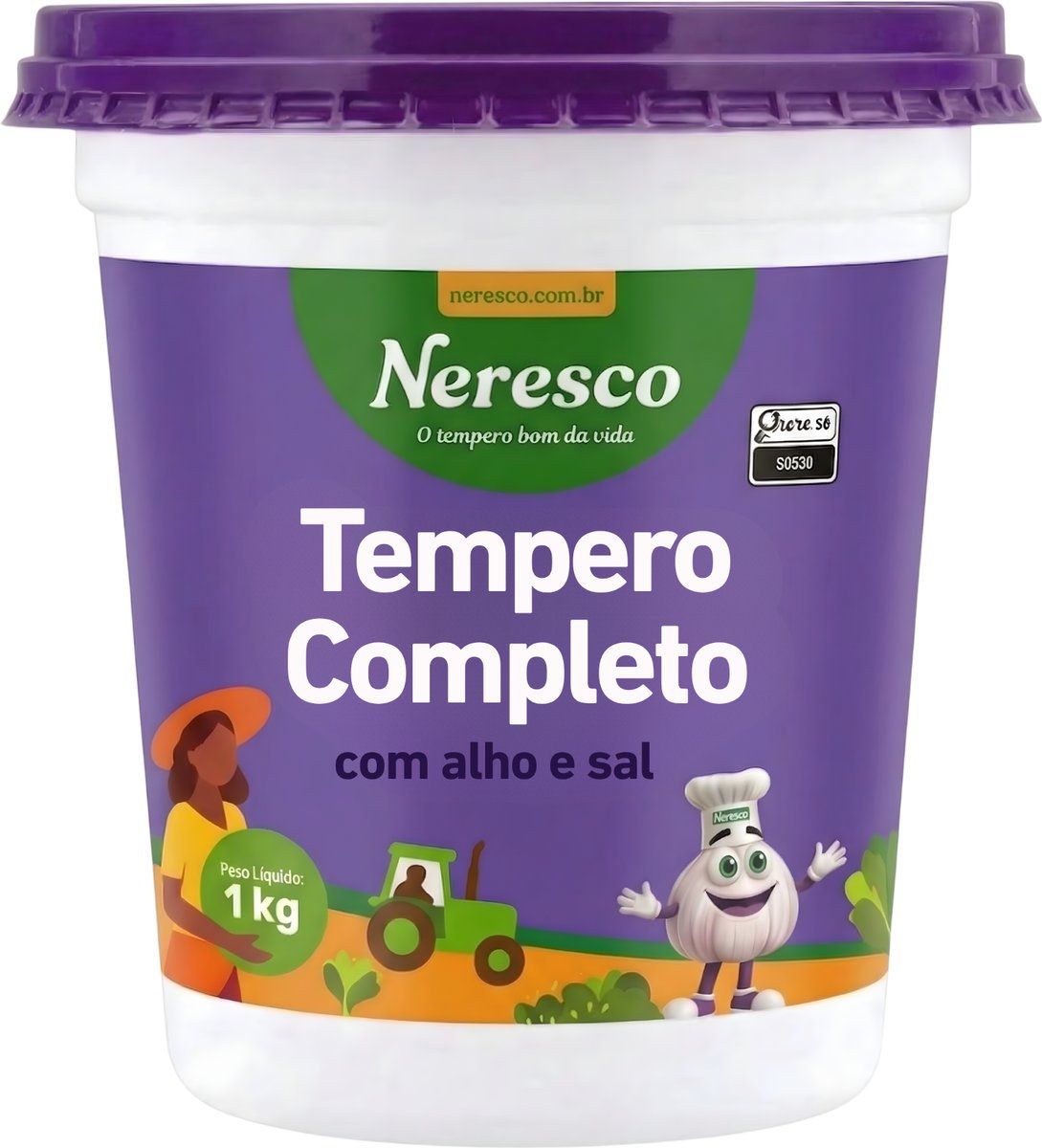 TEMPERO ALHO E SAL 1KG POTE