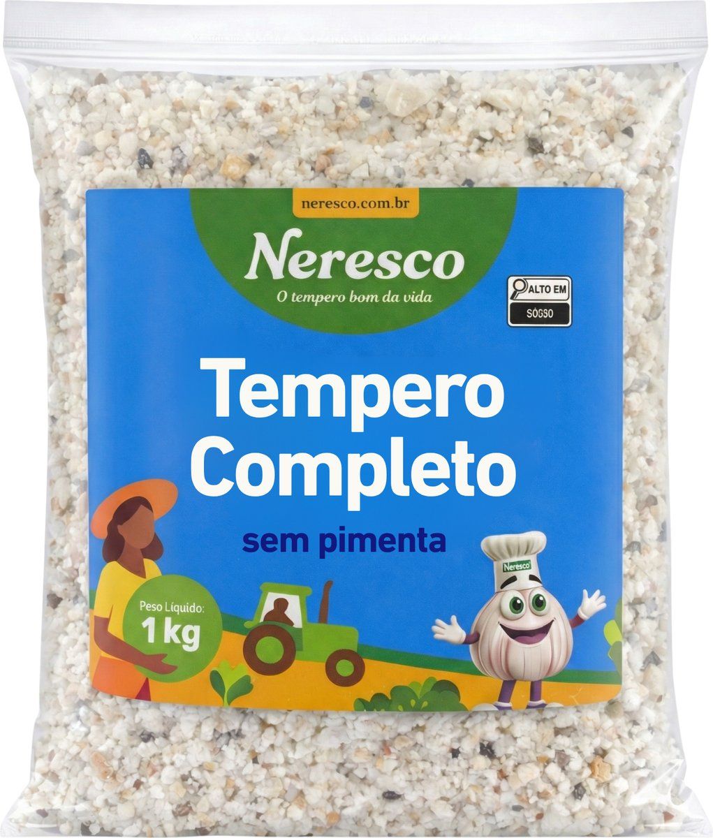 TEMPERO COMPLETO S/ PIM 1KG SACO