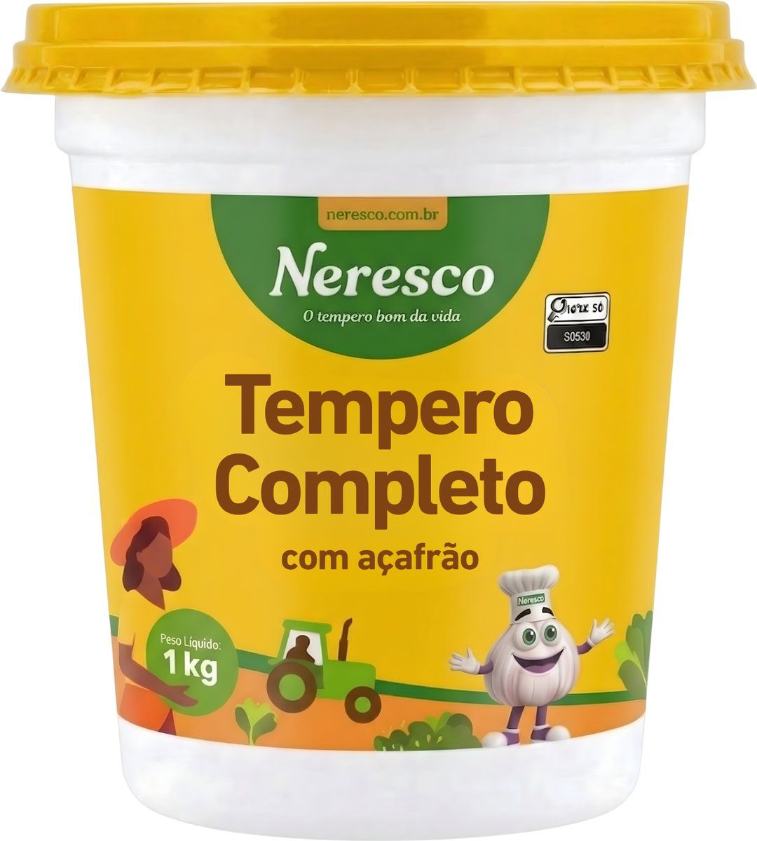 TEMPERO COMPLETO C/ACAFRAO 1KG POTE