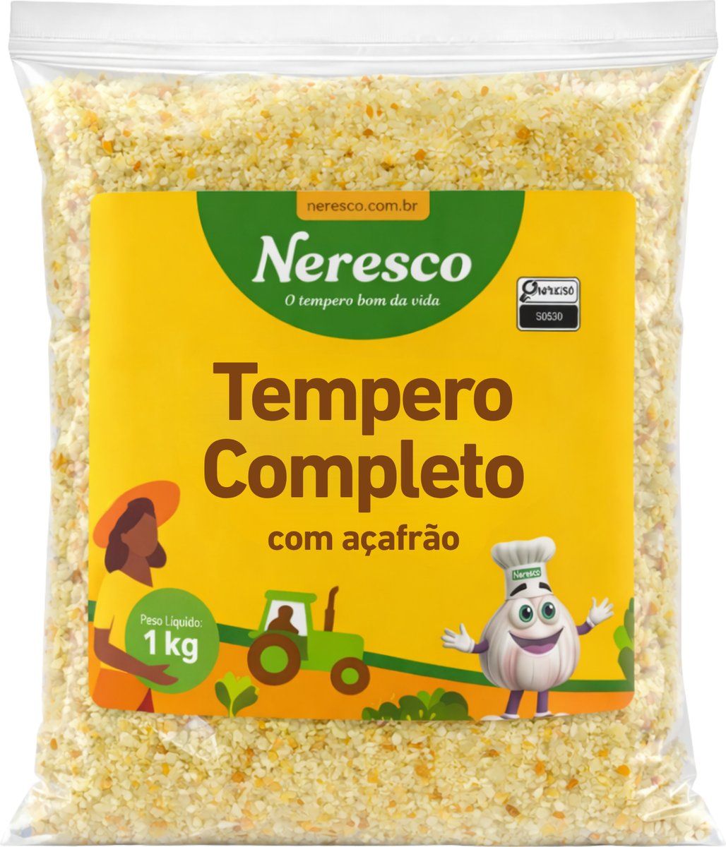 TEMPERO COMPLETO C/ACAFRAO 1KG SACO