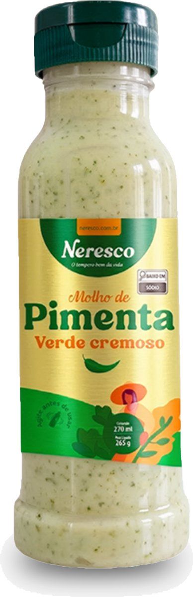 MOLHO DE PIMENTA VERDE 270ML FRASCO