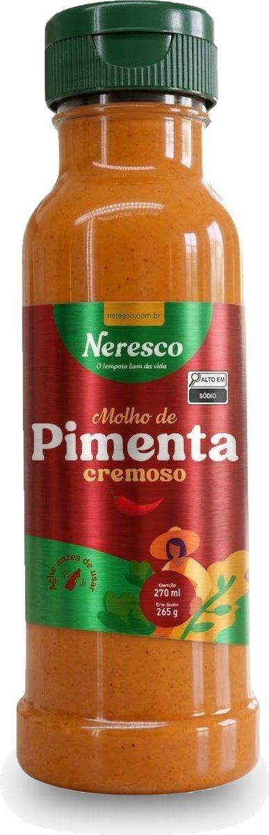 MOLHO DE PIMENTA CREMOSO 270ML FRASCO