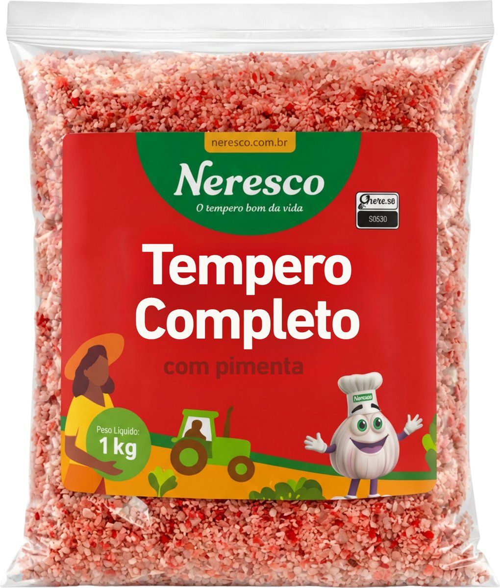 TEMPERO COMPLETO C/ PIMENTA 1KG SACO